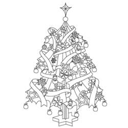 Dessin à colorier: Sapin de Noël (Objets) #167549 - Coloriages à Imprimer Gratuits