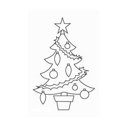 Dessin à colorier: Sapin de Noël (Objets) #167571 - Coloriages à Imprimer Gratuits