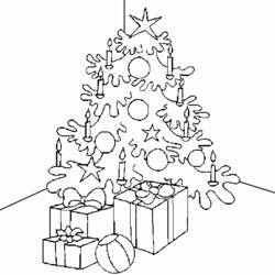 Dessin à colorier: Sapin de Noël (Objets) #167587 - Coloriages à Imprimer Gratuits