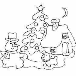 Dessin à colorier: Sapin de Noël (Objets) #167590 - Coloriages à Imprimer Gratuits