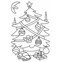 Dessin à colorier: Sapin de Noël (Objets) #167610 - Coloriages à Imprimer Gratuits