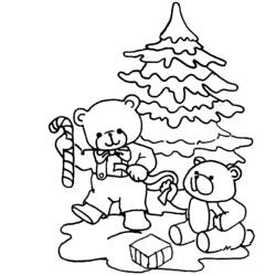 Dessin à colorier: Sapin de Noël (Objets) #167637 - Coloriages à Imprimer Gratuits