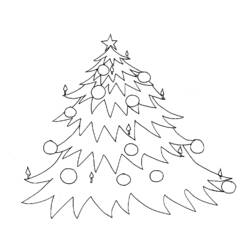 Dessin à colorier: Sapin de Noël (Objets) #167655 - Coloriages à Imprimer Gratuits