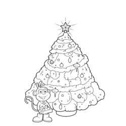 Dessin à colorier: Sapin de Noël (Objets) #167661 - Coloriages à Imprimer Gratuits