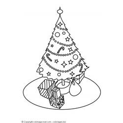 Dessin à colorier: Sapin de Noël (Objets) #167665 - Coloriages à Imprimer Gratuits