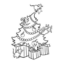 Dessin à colorier: Sapin de Noël (Objets) #167674 - Coloriages à Imprimer Gratuits