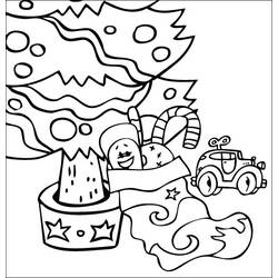 Dessin à colorier: Sapin de Noël (Objets) #167698 - Coloriages à Imprimer Gratuits