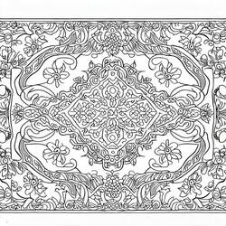 Dessin à colorier: Tapis (Objets) #185930 - Coloriages à Imprimer Gratuits