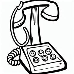 Dessin à colorier: Téléphone (Objets) #192586 - Coloriages à Imprimer Gratuits