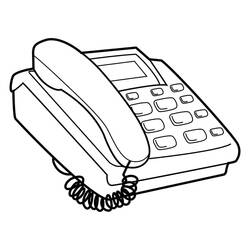 Dessin à colorier: Téléphone (Objets) #192606 - Coloriages à Imprimer Gratuits
