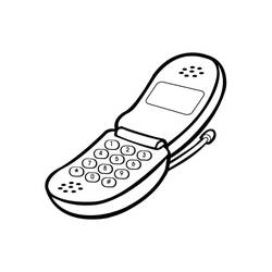 Dessin à colorier: Téléphone (Objets) #192608 - Coloriages à Imprimer Gratuits