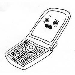 Dessin à colorier: Téléphone (Objets) #192612 - Coloriages à Imprimer Gratuits