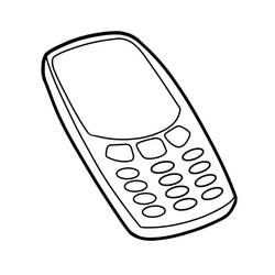 Dessin à colorier: Téléphone (Objets) #192621 - Coloriages à Imprimer Gratuits