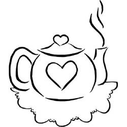 Dessin à colorier: Théière (Objets) #185614 - Coloriages à Imprimer Gratuits