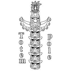 Coloriage Totem (Objets) #203098 à imprimer et colorier