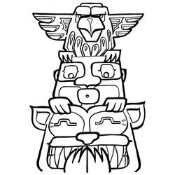 Coloriage Totem (Objets) #203099 à imprimer et colorier