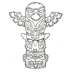 Coloriage Totem (Objets) #203101 à imprimer et colorier