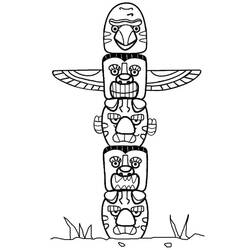 Coloriage Totem (Objets) #203111 à imprimer et colorier
