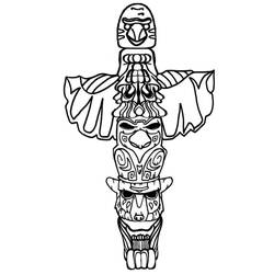 Coloriage Totem (Objets) #203121 à imprimer et colorier