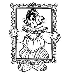 Dessin à colorier: Alf (Personnages de dessins animés) #33674 - Coloriages à Imprimer Gratuits