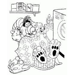 Dessin à colorier: Alf (Personnages de dessins animés) #33676 - Coloriages à Imprimer Gratuits