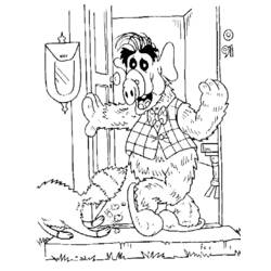 Dessin à colorier: Alf (Personnages de dessins animés) #33684 - Coloriages à Imprimer Gratuits