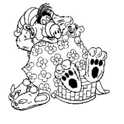 Dessin à colorier: Alf (Personnages de dessins animés) #33690 - Coloriages à Imprimer Gratuits
