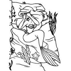 Dessin à colorier: Ariel (Personnages de dessins animés) #178421 - Coloriages à Imprimer Gratuits
