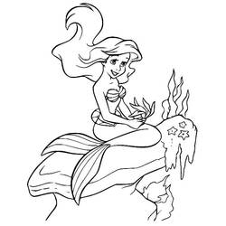Dessin à colorier: Ariel (Personnages de dessins animés) #178424 - Coloriages à Imprimer Gratuits