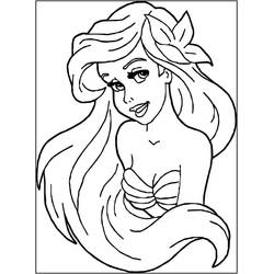 Dessin à colorier: Ariel (Personnages de dessins animés) #178433 - Coloriages à Imprimer Gratuits