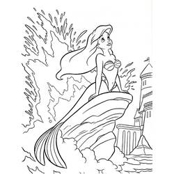 Dessin à colorier: Ariel (Personnages de dessins animés) #178435 - Coloriages à Imprimer Gratuits