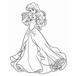 Dessin à colorier: Ariel (Personnages de dessins animés) #178444 - Coloriages à Imprimer Gratuits