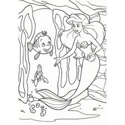 Dessin à colorier: Ariel (Personnages de dessins animés) #178447 - Coloriages à Imprimer Gratuits