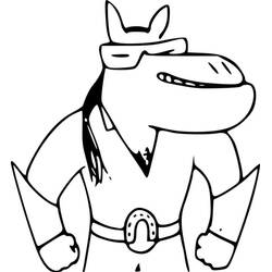 Dessin à colorier: Ariol (Personnages de dessins animés) #183546 - Coloriages à Imprimer Gratuits