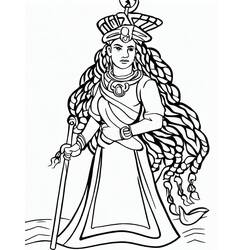 Dessin à colorier: Asenath (Personnages de dessins animés) #182347 - Coloriages à Imprimer Gratuits