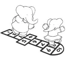 Dessin à colorier: Babar (Personnages de dessins animés) #27858 - Coloriages à Imprimer Gratuits