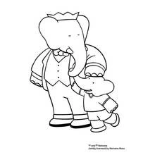 Dessin à colorier: Babar (Personnages de dessins animés) #27868 - Coloriages à Imprimer Gratuits