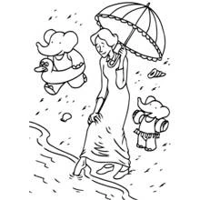 Dessin à colorier: Babar (Personnages de dessins animés) #28012 - Coloriages à Imprimer Gratuits