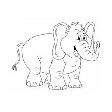 Dessin à colorier: Babar (Personnages de dessins animés) #28061 - Coloriages à Imprimer Gratuits