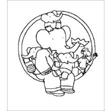 Dessin à colorier: Babar (Personnages de dessins animés) #28111 - Coloriages à Imprimer Gratuits