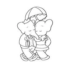 Dessin à colorier: Babar (Personnages de dessins animés) #28121 - Coloriages à Imprimer Gratuits