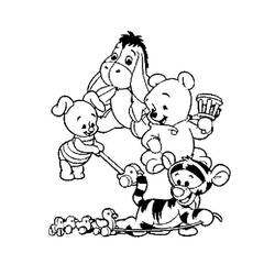 Dessin à colorier: Baby Disney (Personnages de dessins animés) #198155 - Coloriages à Imprimer Gratuits