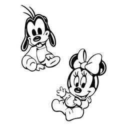 Dessin à colorier: Baby Disney (Personnages de dessins animés) #198167 - Coloriages à Imprimer Gratuits