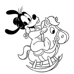 Dessin à colorier: Baby Disney (Personnages de dessins animés) #198168 - Coloriages à Imprimer Gratuits