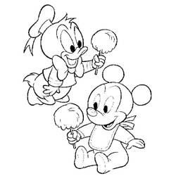 Dessin à colorier: Baby Disney (Personnages de dessins animés) #198175 - Coloriages à Imprimer Gratuits