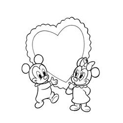 Dessin à colorier: Baby Disney (Personnages de dessins animés) #198176 - Coloriages à Imprimer Gratuits