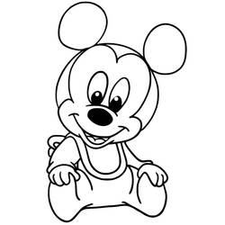 Dessin à colorier: Baby Disney (Personnages de dessins animés) #198178 - Coloriages à Imprimer Gratuits