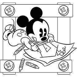 Dessin à colorier: Baby Disney (Personnages de dessins animés) #198182 - Coloriages à Imprimer Gratuits