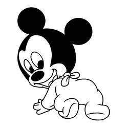 Dessin à colorier: Baby Disney (Personnages de dessins animés) #198183 - Coloriages à Imprimer Gratuits