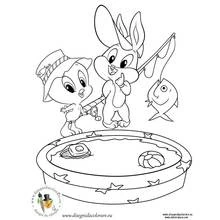 Dessin à colorier: Baby Looney Tunes (Personnages de dessins animés) #26541 - Coloriages à Imprimer Gratuits